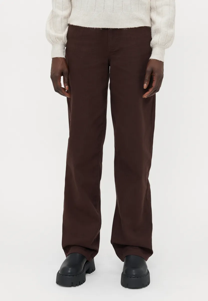 ONLBESSIE - Wide Leg - red mahogany