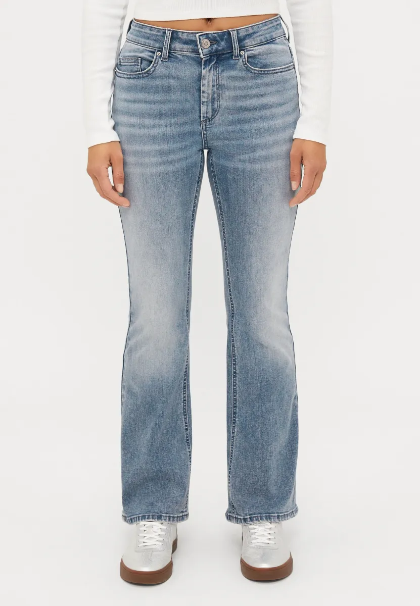 ONLBLUSH MID WAIST  - Flared Jeans - special blue grey denim