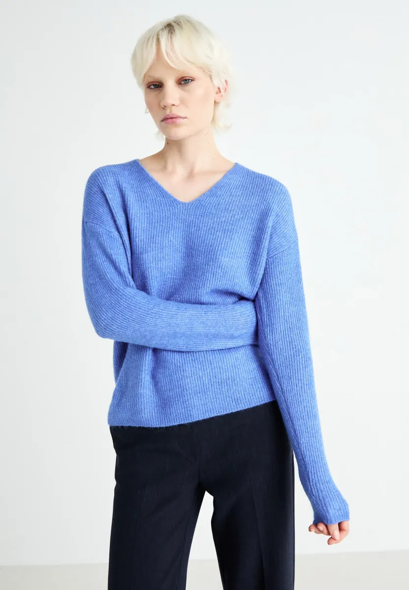 ONLCAMILLA V-NECK L/S NOOS - Strickpullover - ultramarine