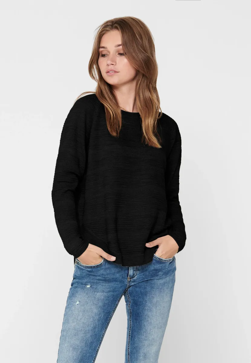 ONLCAVIAR - Strickpullover - black