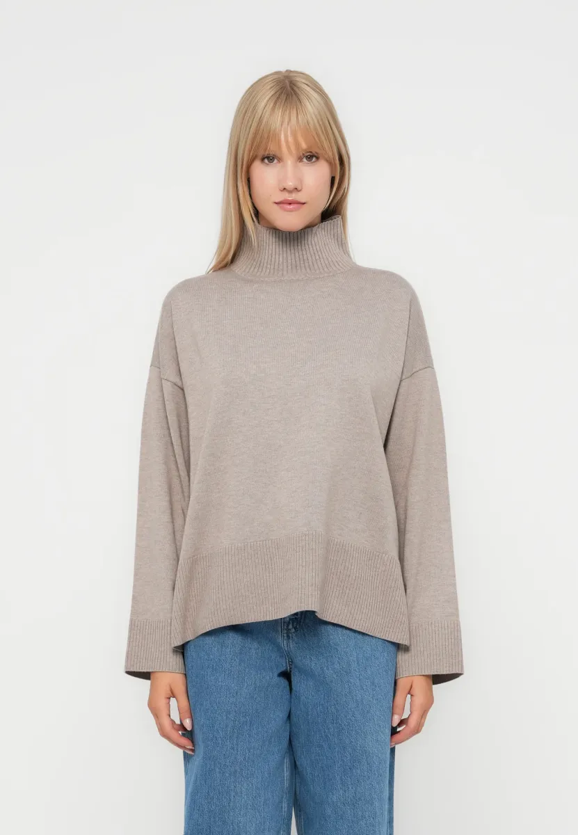 ONLCOCO LIFE HIGH NECK - Strickpullover - fungi