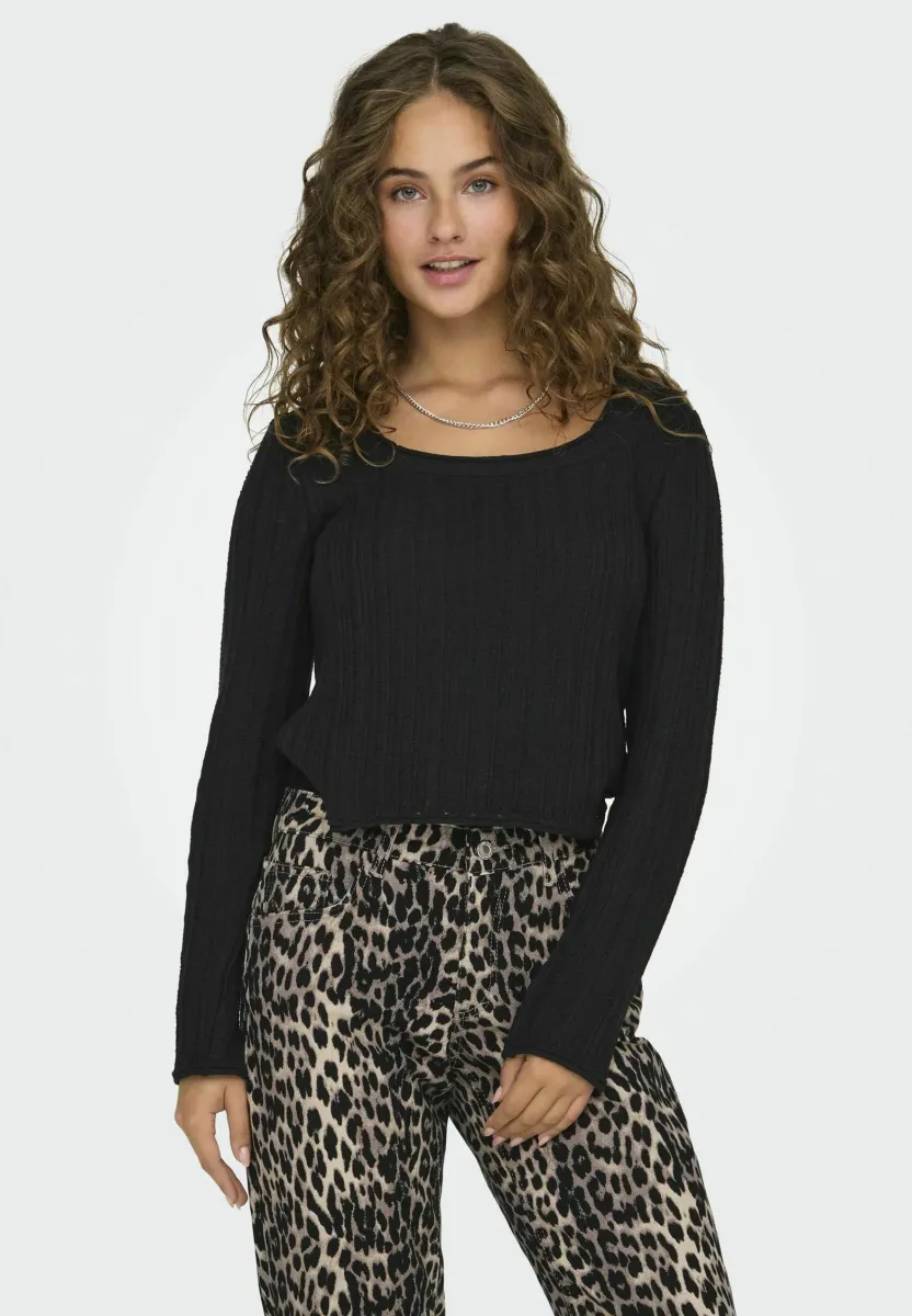 ONLCRILLA - Strickpullover - black