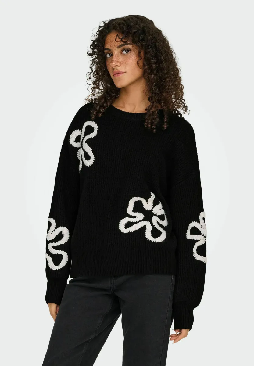 ONLDAISY - Strickpullover - black