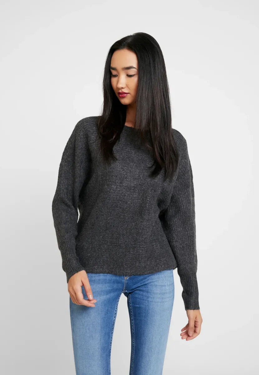 ONLDANIELLA L/S NOOS - Strickpullover - dark grey melange