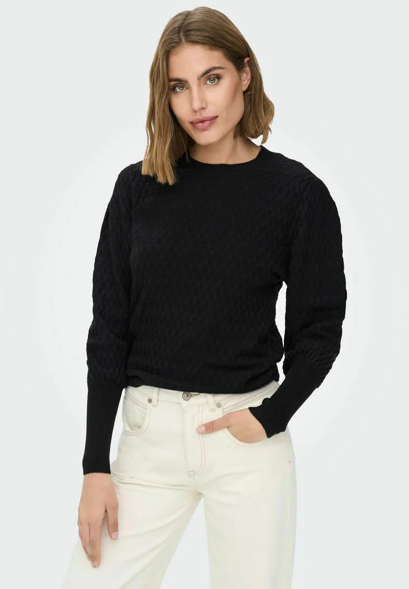 ONLFAYE LIFE - Strickpullover - black