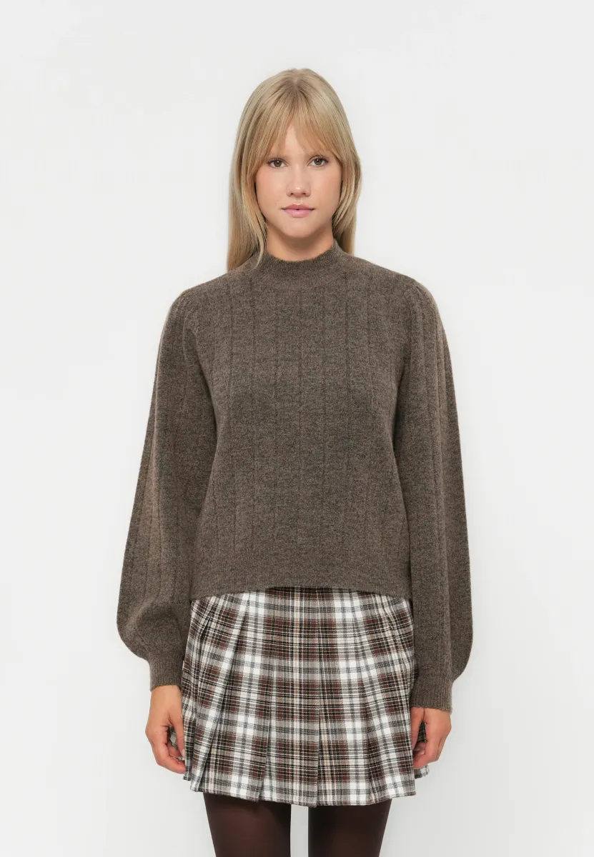 ONLFIRENZE HIGHNECK  - Strickpullover - toasted coconut