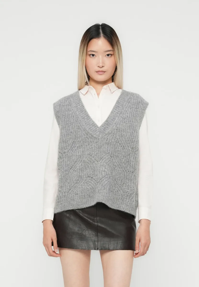 ONLGILA LIFE - Strickpullover - medium grey