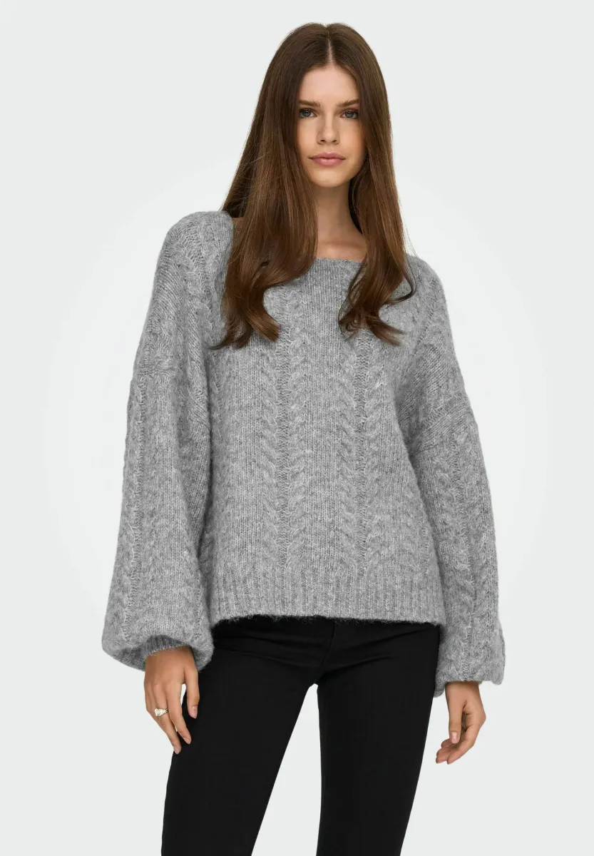 ONLIDA - Strickpullover - light grey melange
