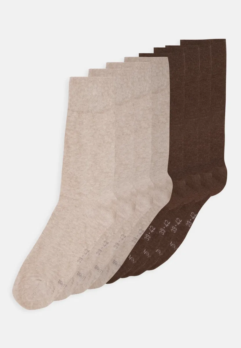 ONLINE BASIC UNISEX 8 PACK - Socken - nature melange