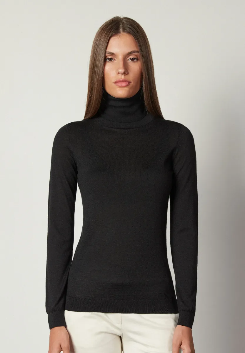 ONLINE-SHOP - Strickpullover - black
