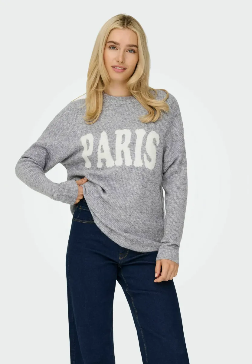 ONLJERICO - Strickpullover - grey melange