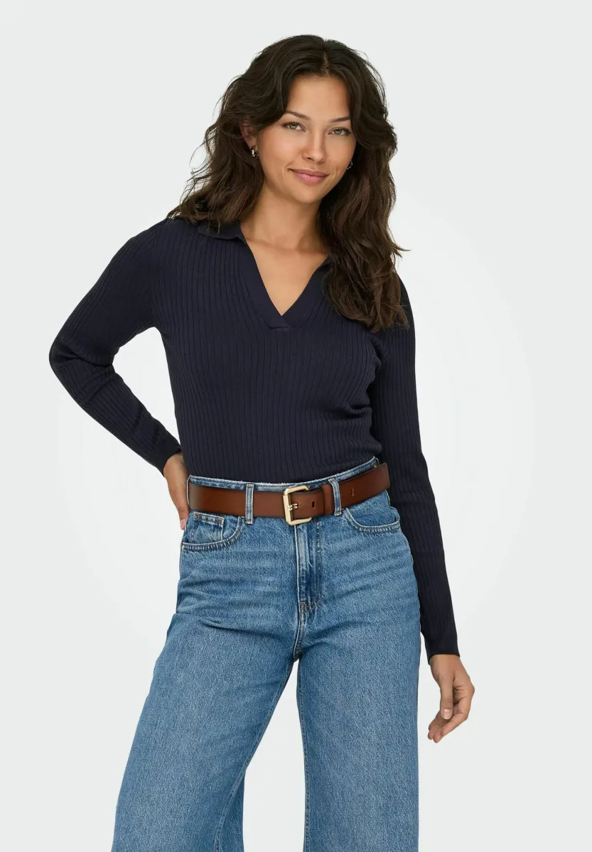 ONLKAYA V-NECK  - Strickpullover - night sky