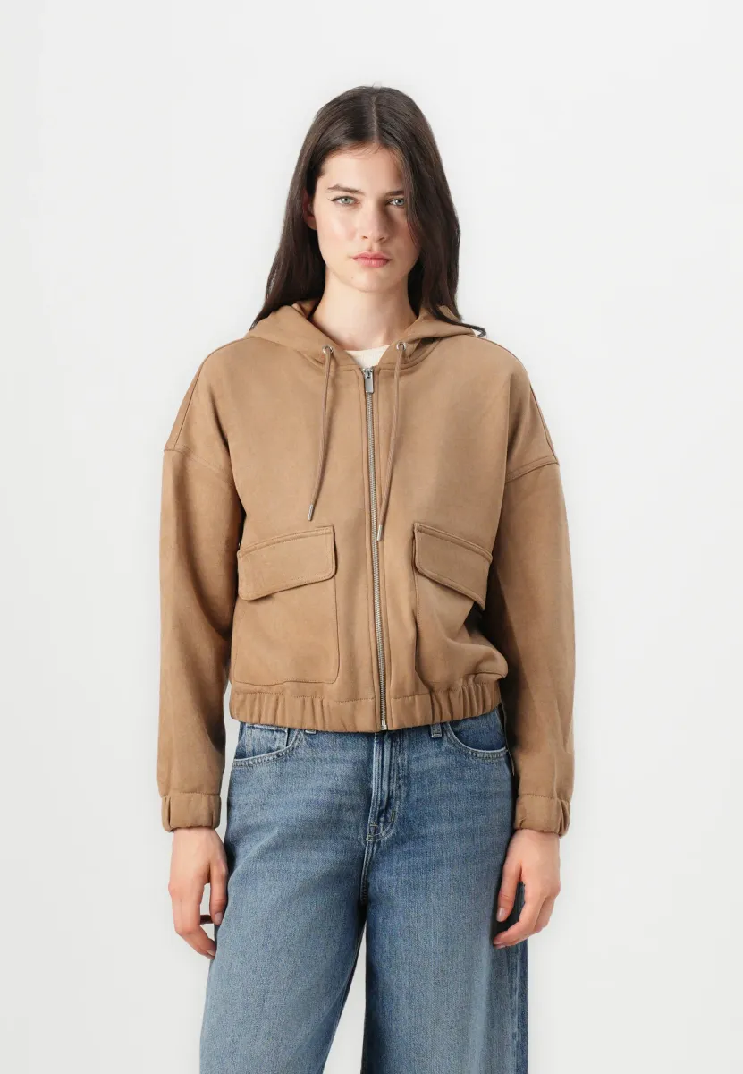 ONLKENZIE STINA - Kunstlederjacke - cocoa créme