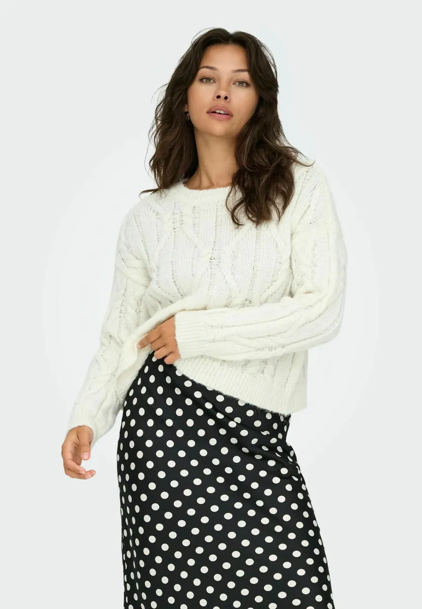 ONLLEMINA  - Strickpullover - cloud dancer