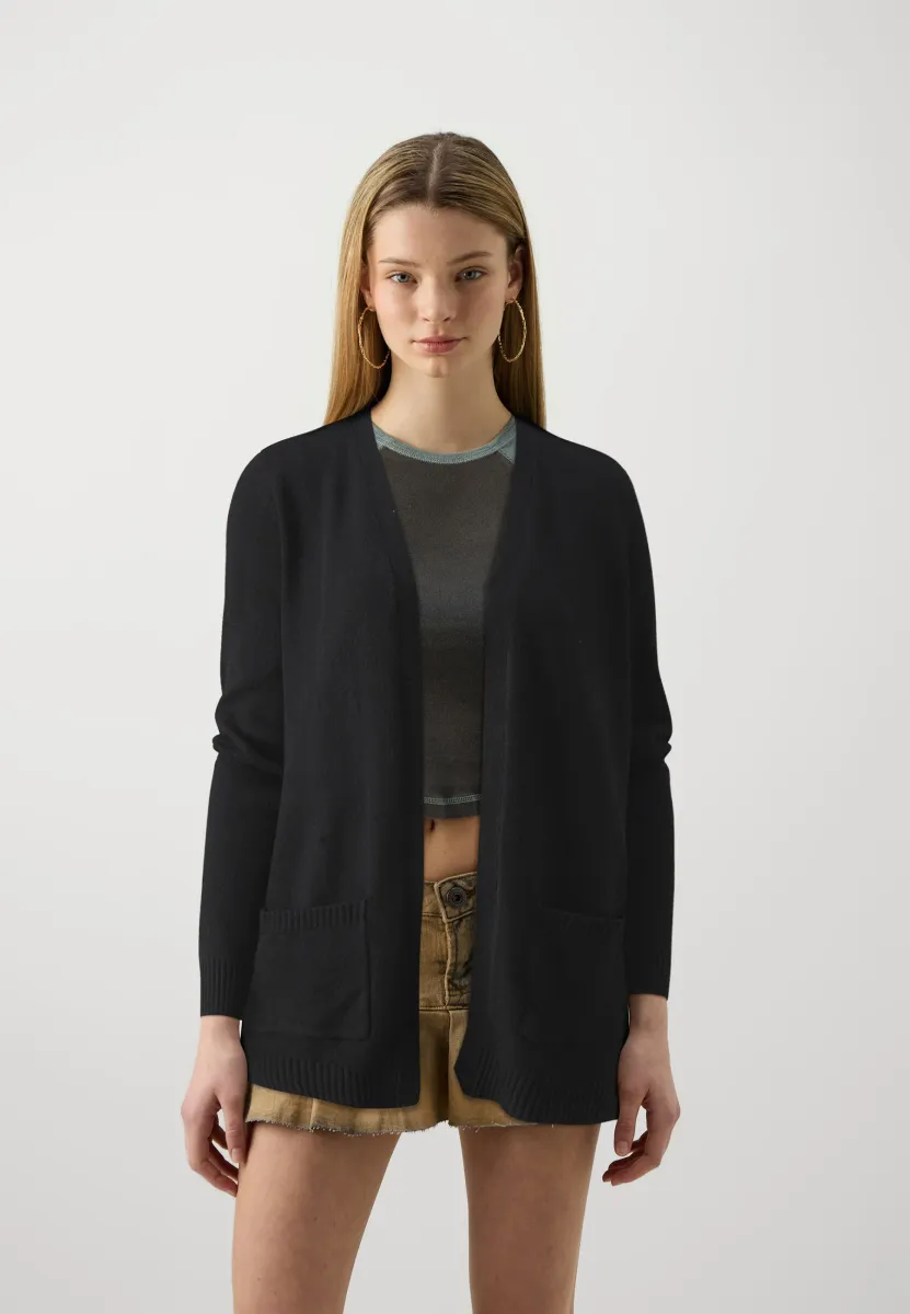 ONLLESLY OPEN - Strickjacke - black