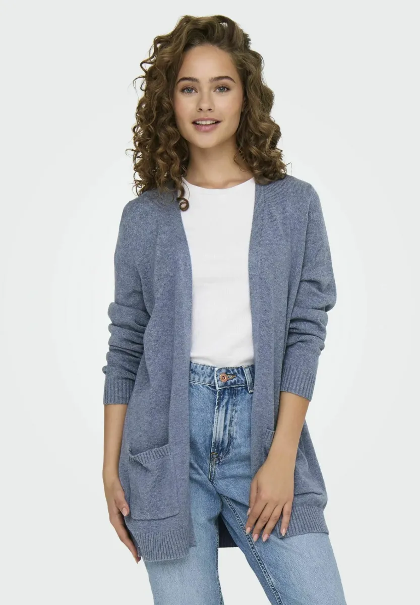 ONLLESLY OPEN - Strickjacke - vintage indigo