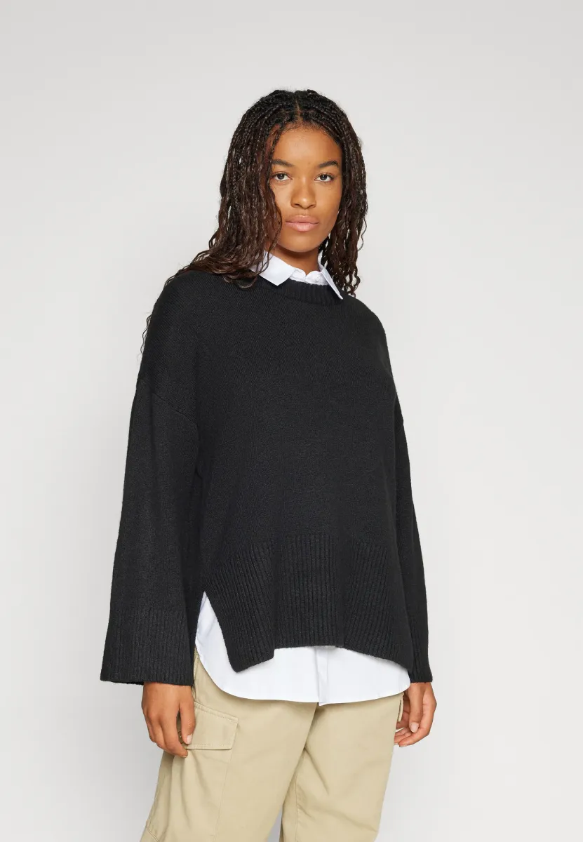 ONLLOUISE LONG - Strickpullover - black