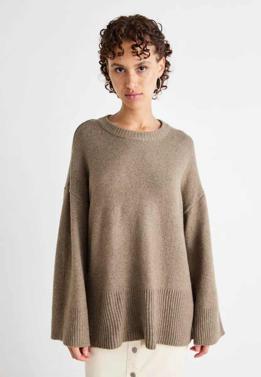ONLLOUISE LONG - Strickpullover - walnut