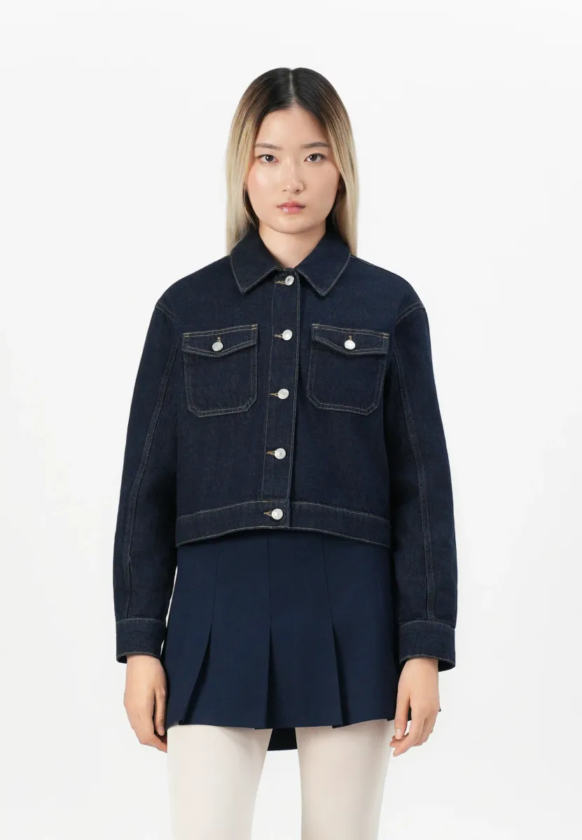 ONLLUMI JACKET - Jeansjacke - dark blue