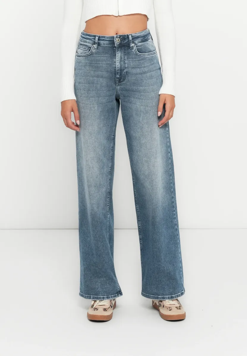 ONLMADISON - Wide Leg - special blue grey denim