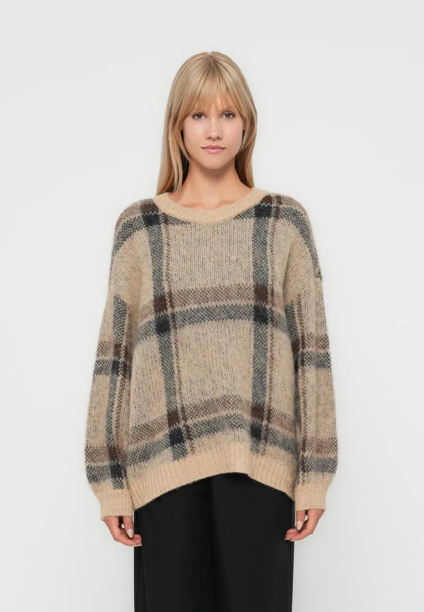 ONLMARION LIFE O NECK  - Strickpullover - humus
