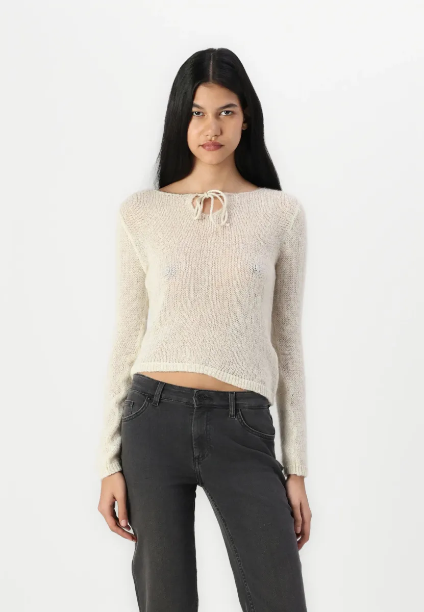ONLMISTY STRING - Strickpullover - birch