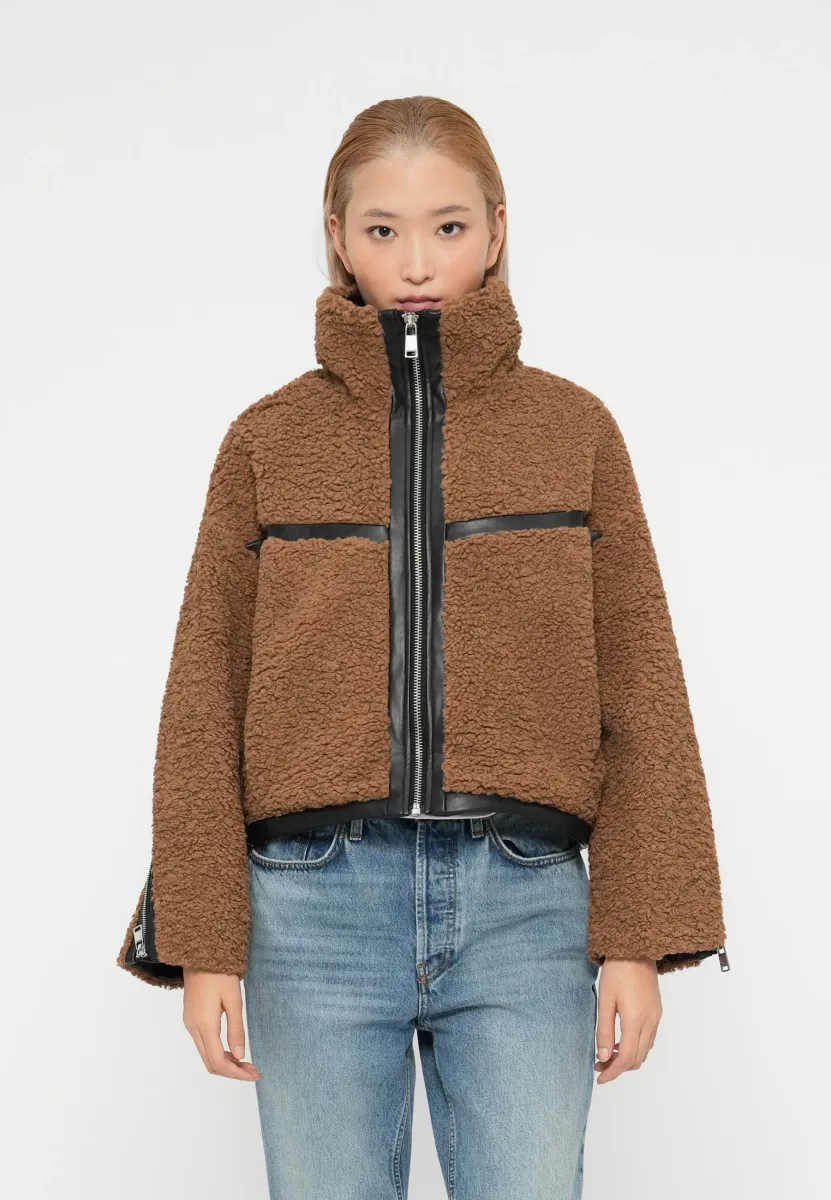 ONLPATTI LIFE SHORT JACKET - Winterjacke - cocoa créme