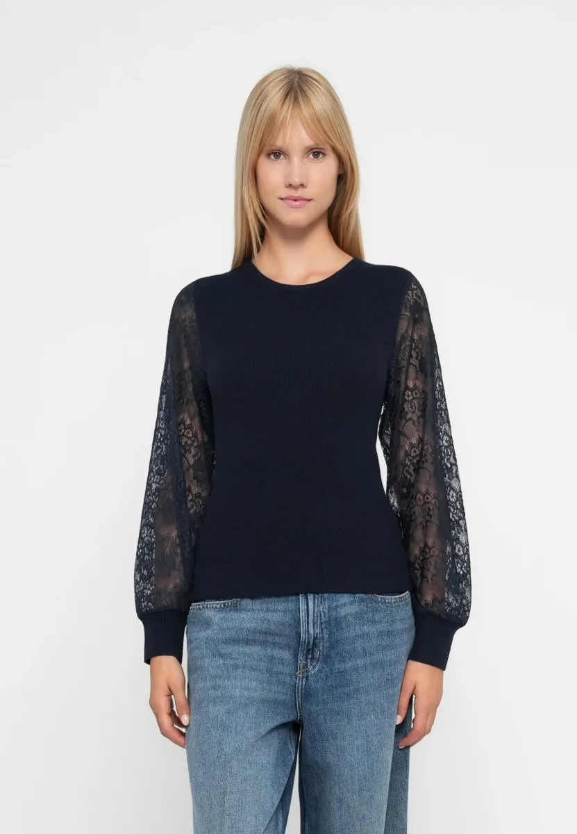 ONLPERRY LIFE MIX O NECK - Strickpullover - night sky