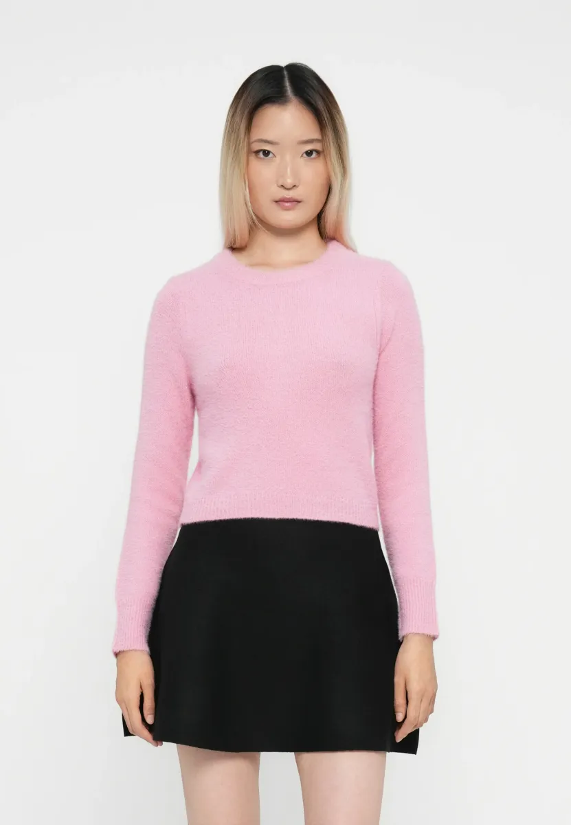 ONLPETRA SHORT O NECK - Strickpullover - sea pink