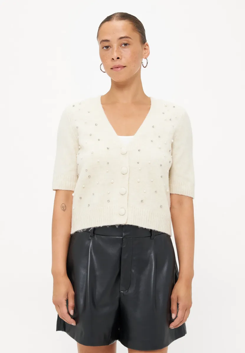 ONLRENE LIFE BLING CARDIGAN - Strickjacke - birch