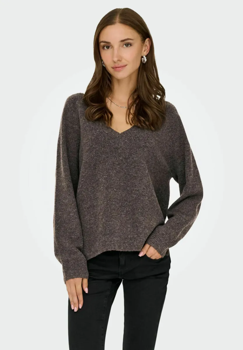 ONLRENE - Strickpullover - chocolate torte