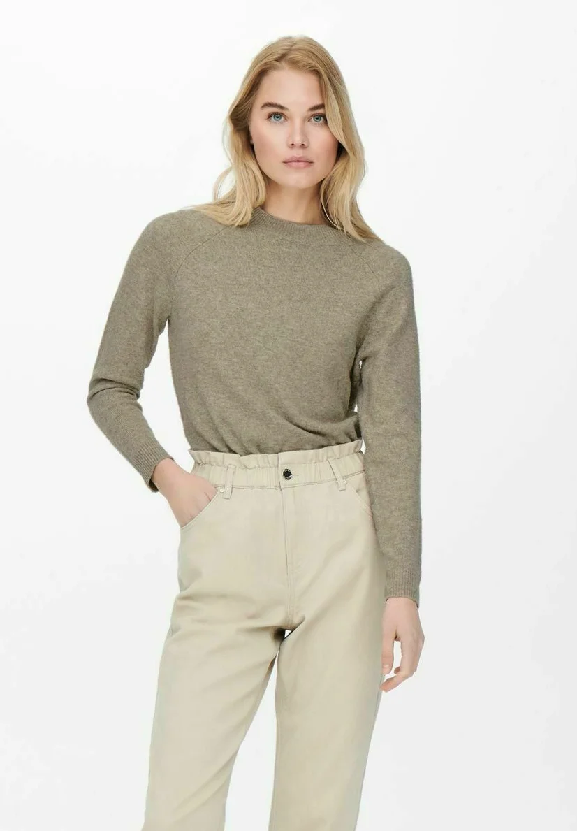 ONLRICA LIFE L/S NOOS - Strickpullover - beige