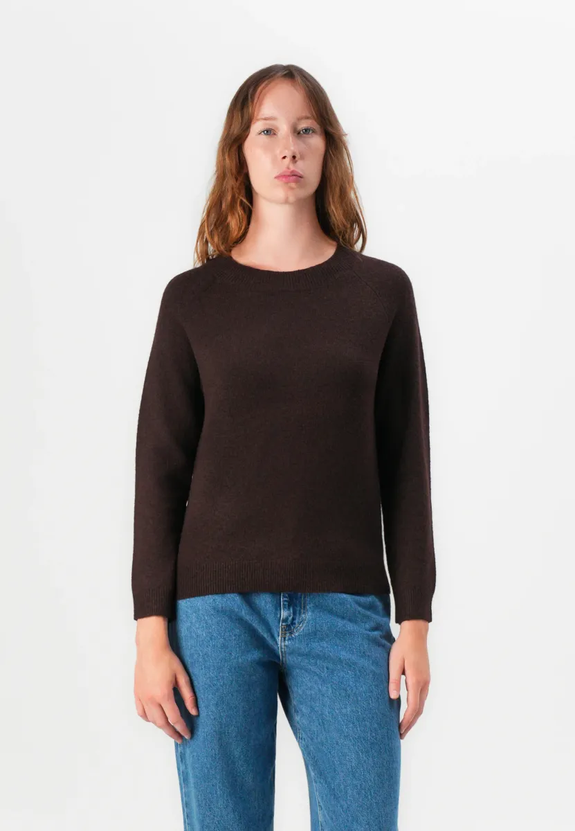 ONLRICA LIFE L/S NOOS - Strickpullover - chocolate torte