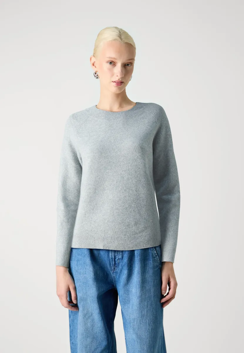 ONLRICA LIFE L/S NOOS - Strickpullover - light grey melange