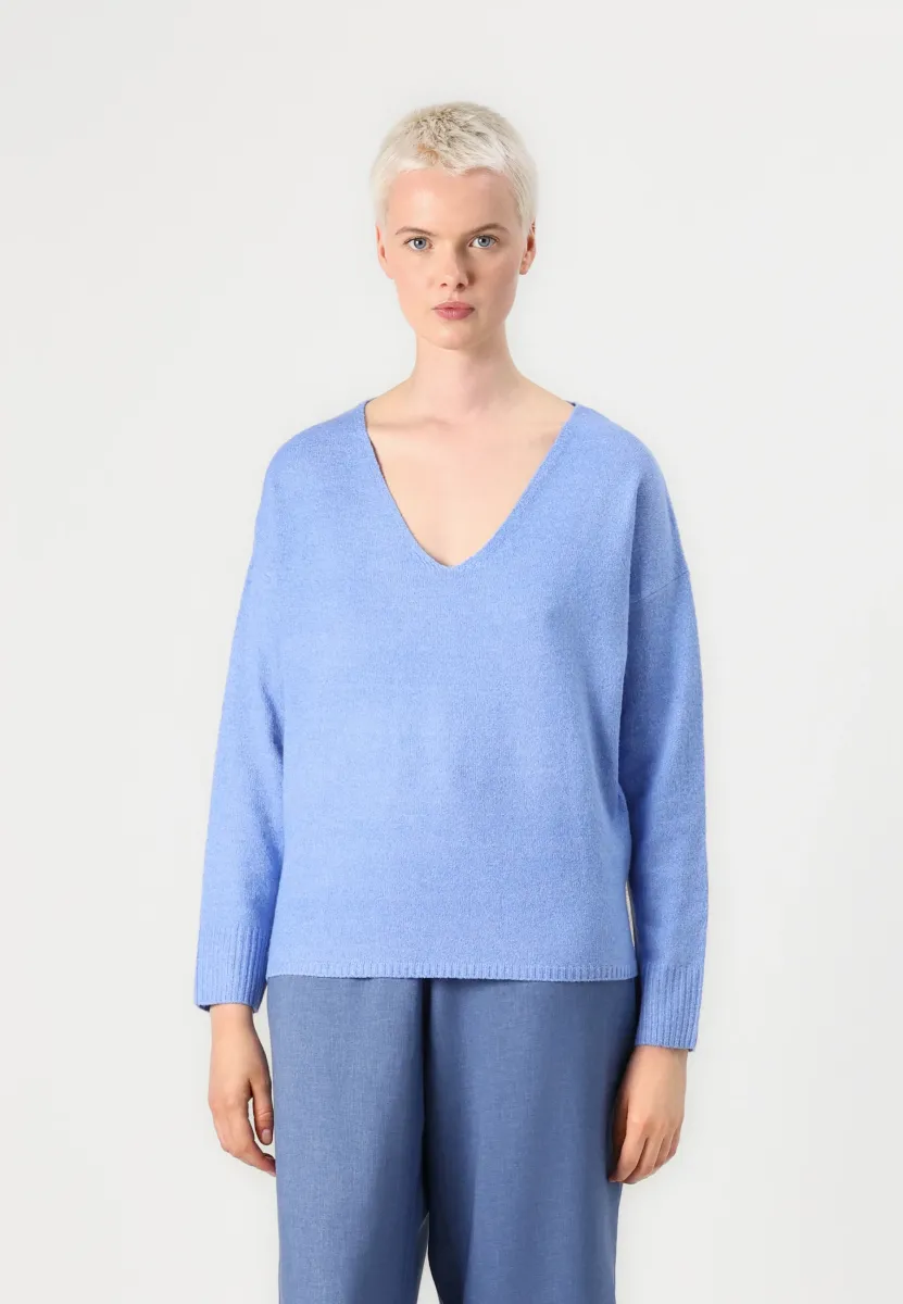 ONLRICA LIFE L/S V-NECK NOOS - Strickpullover - provence melange