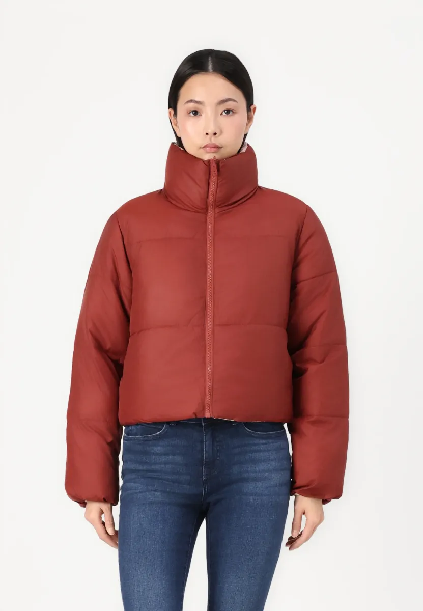 ONLRICKY REVERSE PUFF JACKET - Winterjacke - spiced apple/rose smoke