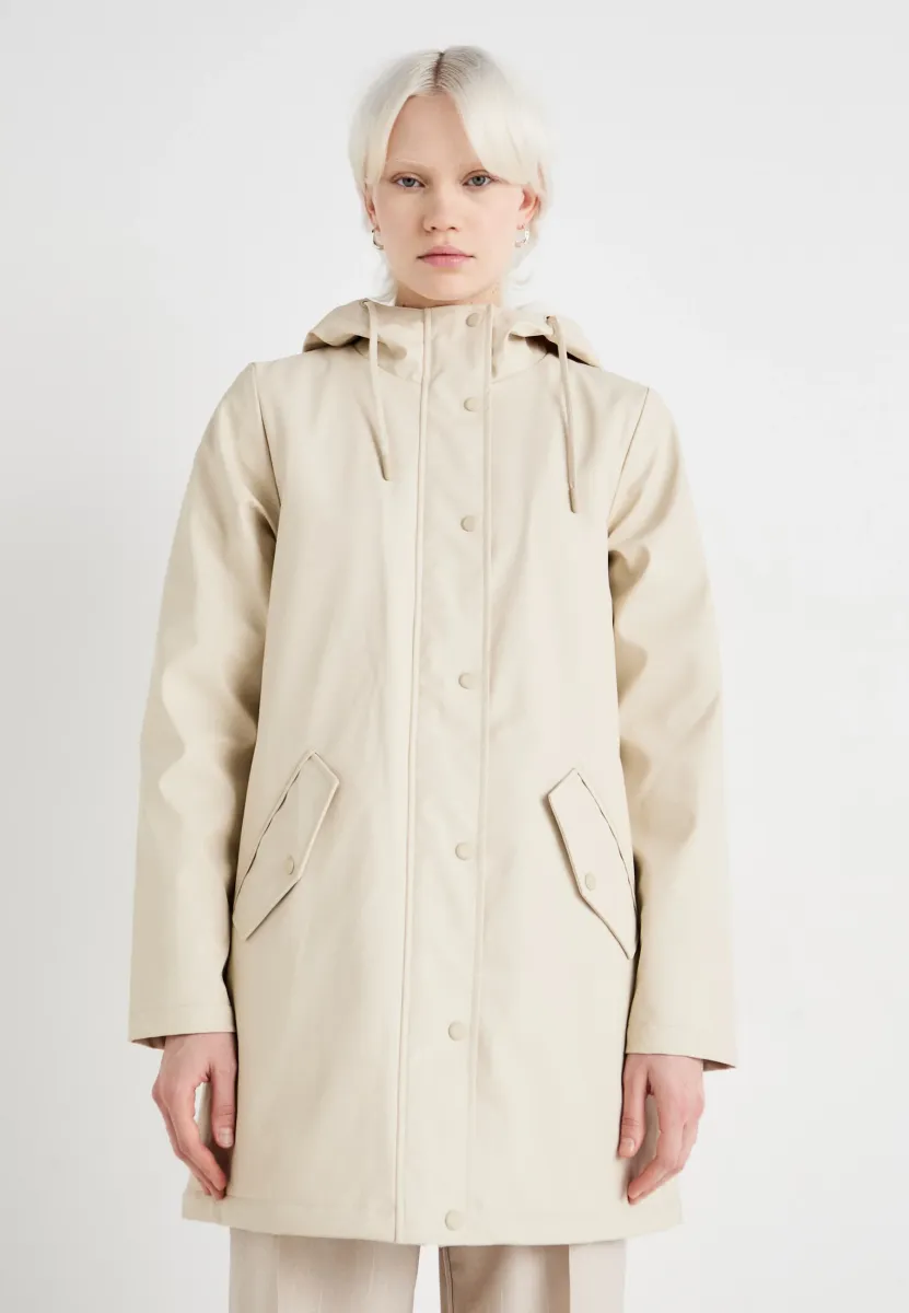 ONLSALLY RAINCOAT - Wintermantel - oatmeal/white