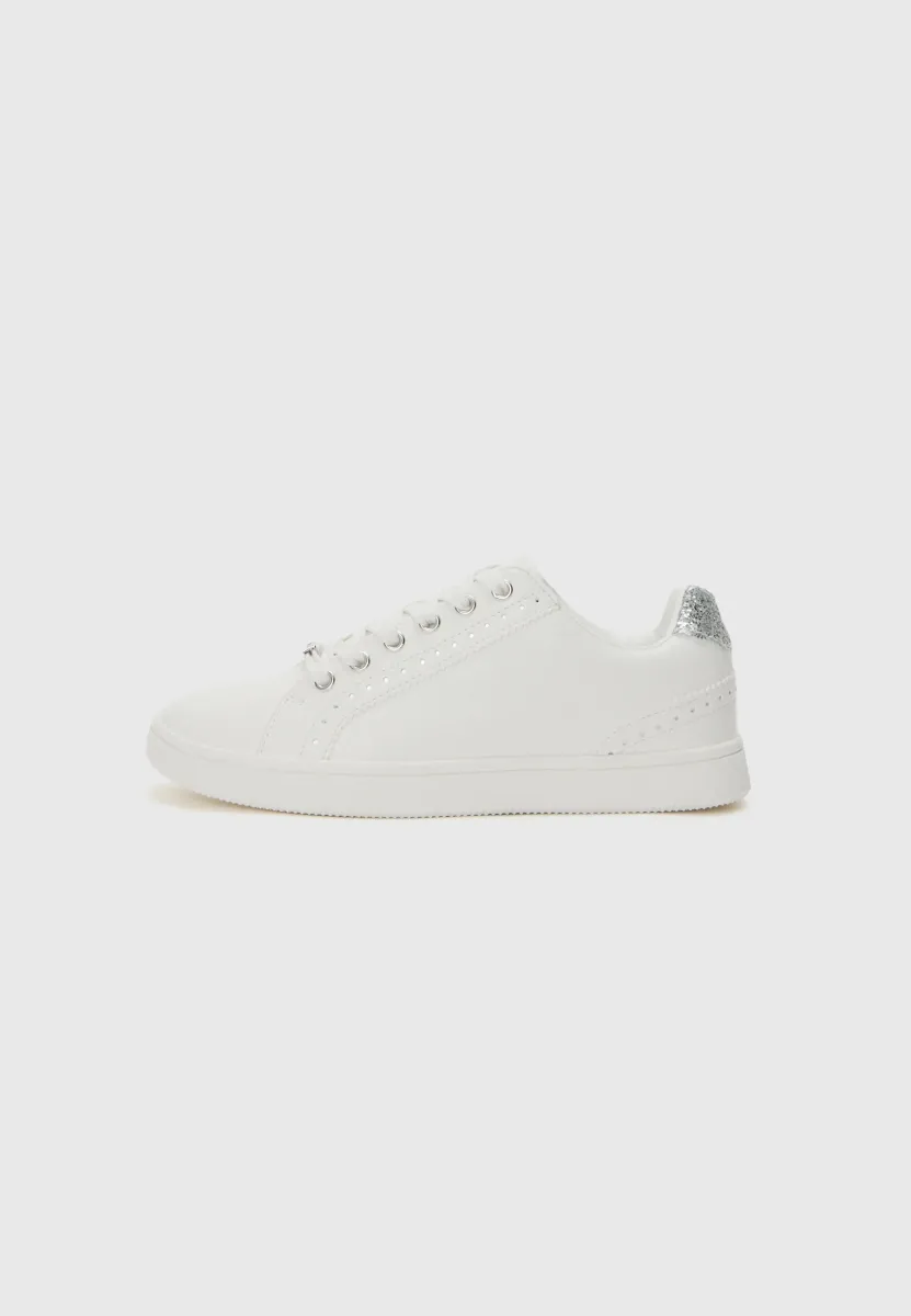 ONLSHILOH - Sneaker low - white/silver-coloured