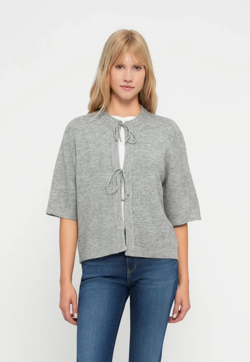 ONLSIMONI - Strickjacke - medium grey melange