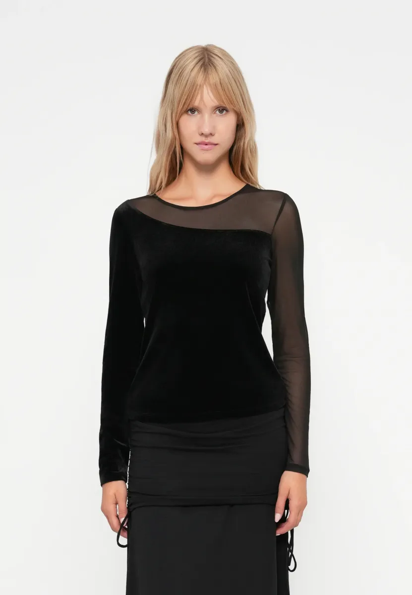 ONLSMOOTH - Langarmshirt - black