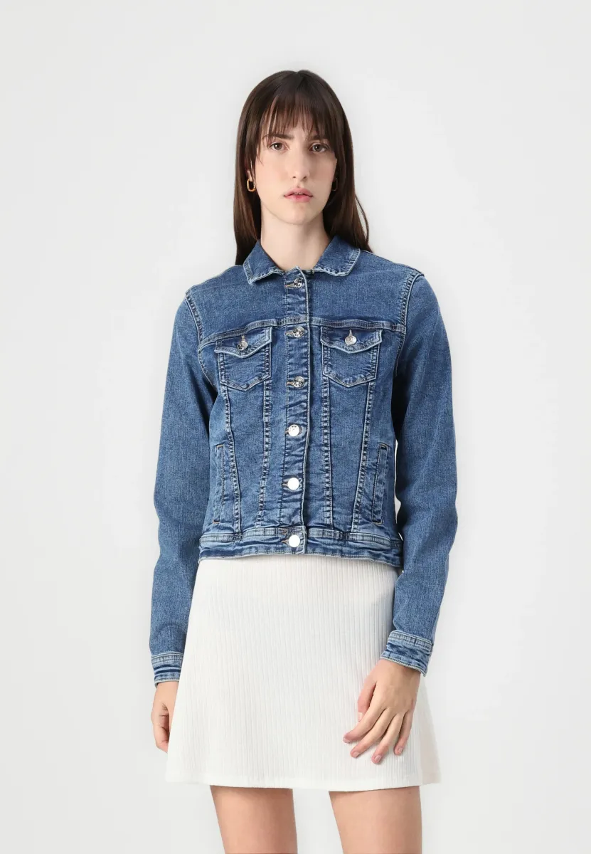 ONLTIA JACKET - Jeansjacke - medium blue denim