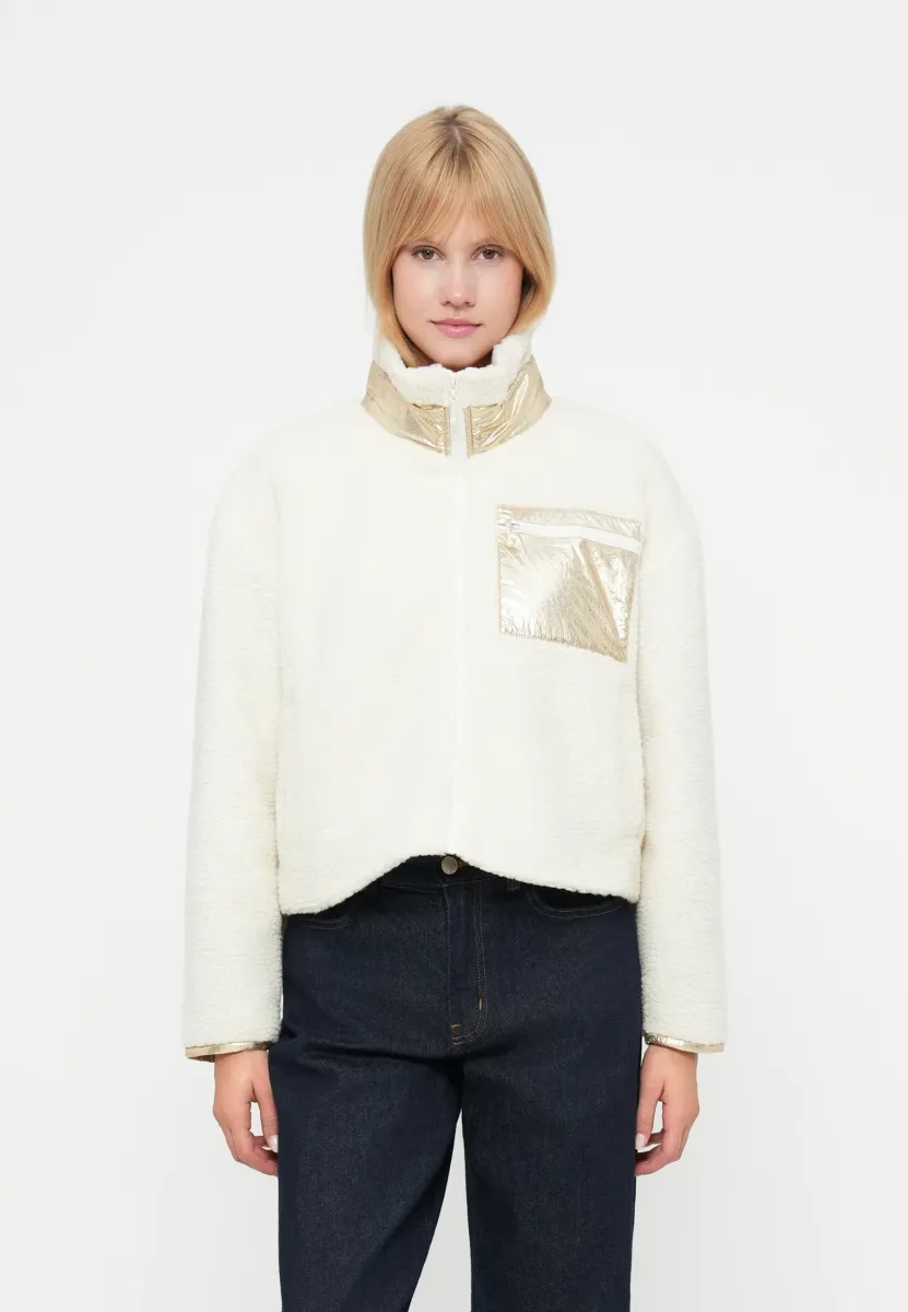 ONLTRACY SHORT JACKET - Übergangsjacke - cloud dancer/light gold-coloured