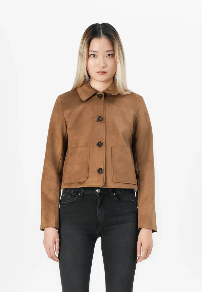 ONLTULIP LIFE JACKET - Übergangsjacke - cognac
