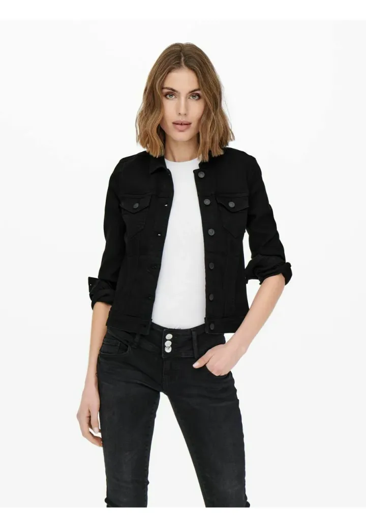 ONLWONDER JACKET - Jeansjacke - black denim