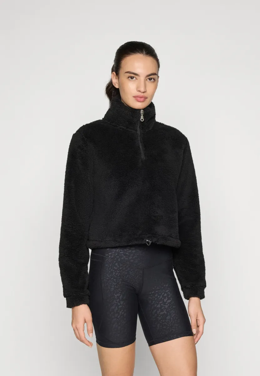 ONPCAS-FLUF SHORT - Fleecepullover - black