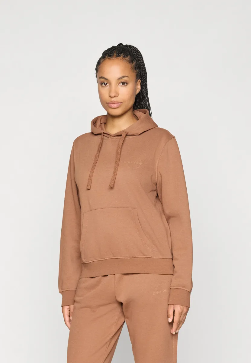 ONPJONI LIFE HOOD LOOSE BRUSH - Kapuzenpullover - pecan pie