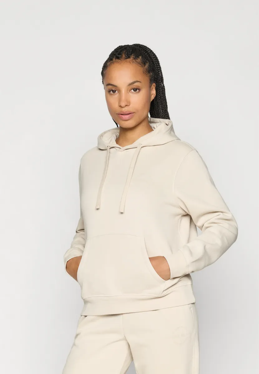 ONPJONI LIFE HOOD LOOSE BRUSH - Kapuzenpullover - pumice stone