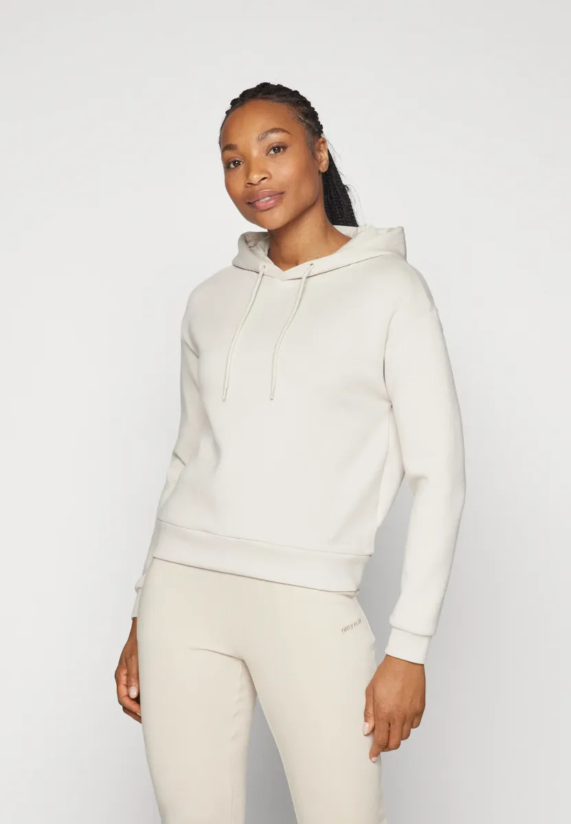 ONPLOUNGE LIFE HOOD - Kapuzenpullover - pumice stone