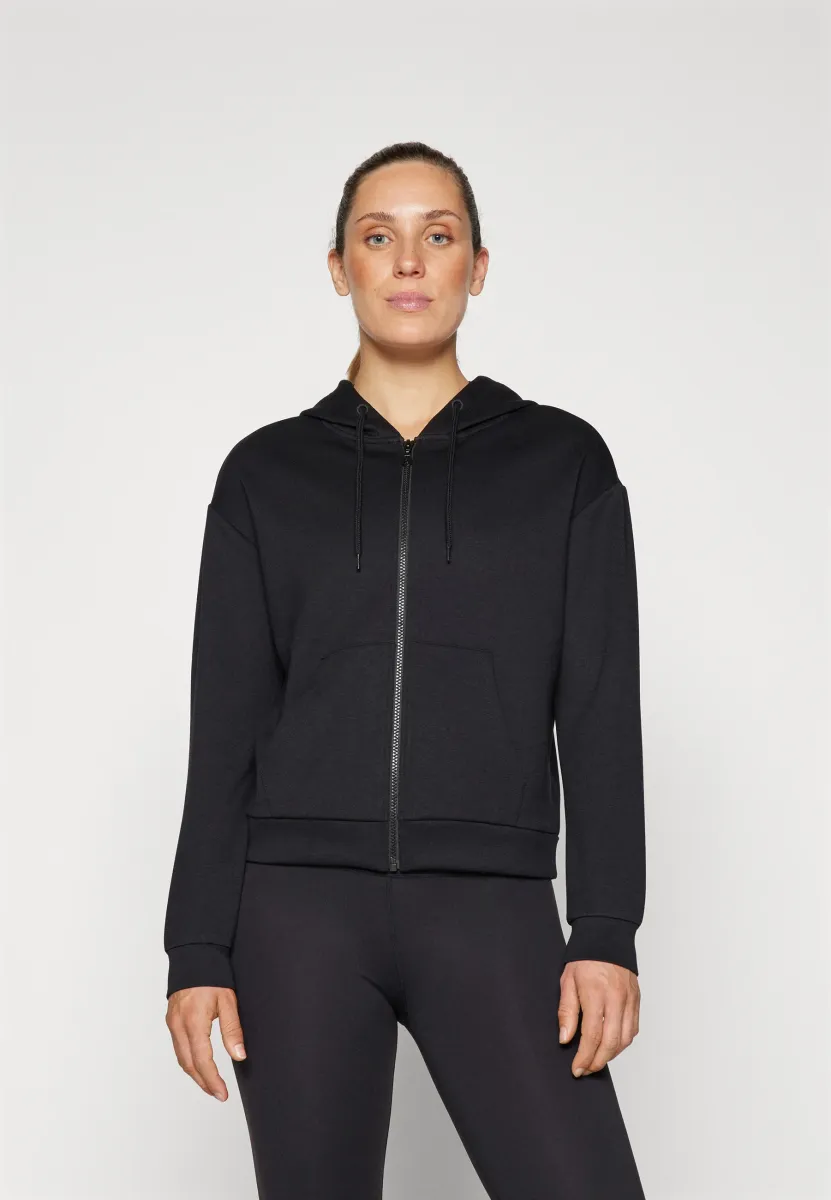 ONPLOUNGE LIFE HOOD - Sweatjacke - black