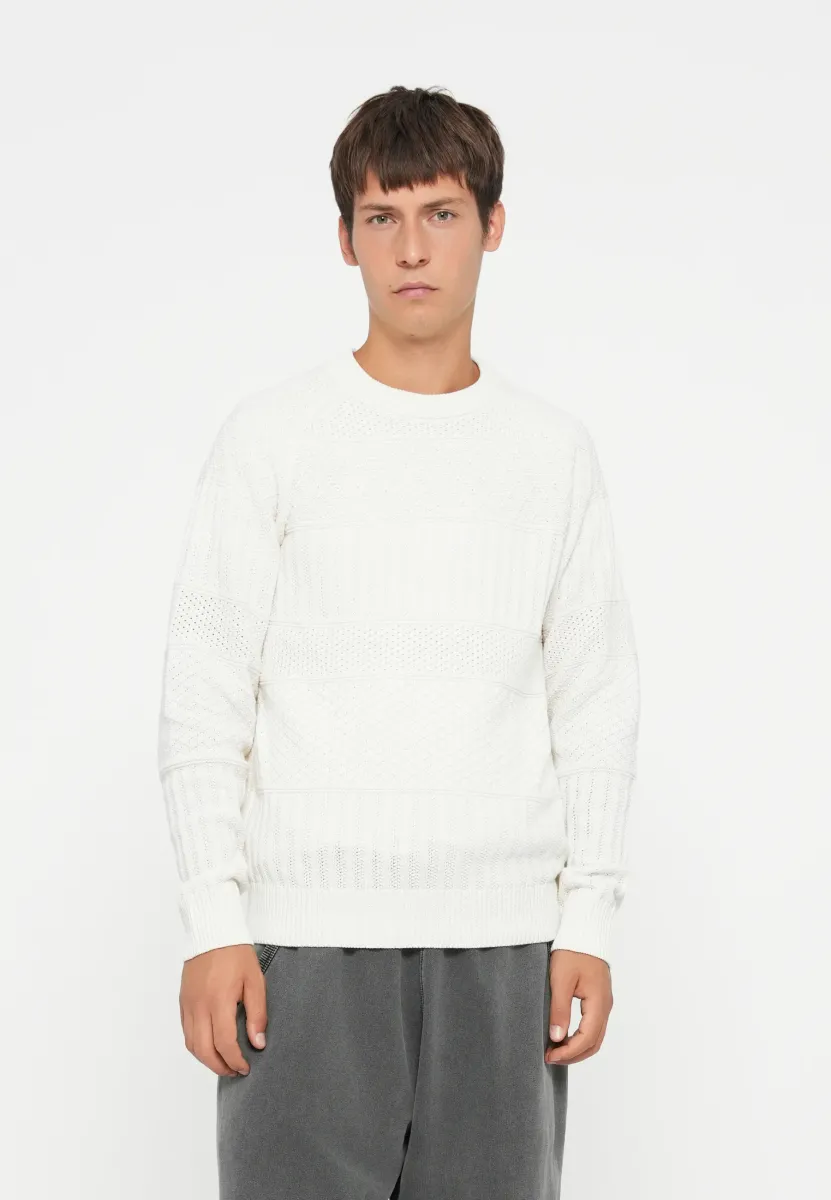 ONSALKAN REG  - Strickpullover - cloud dancer